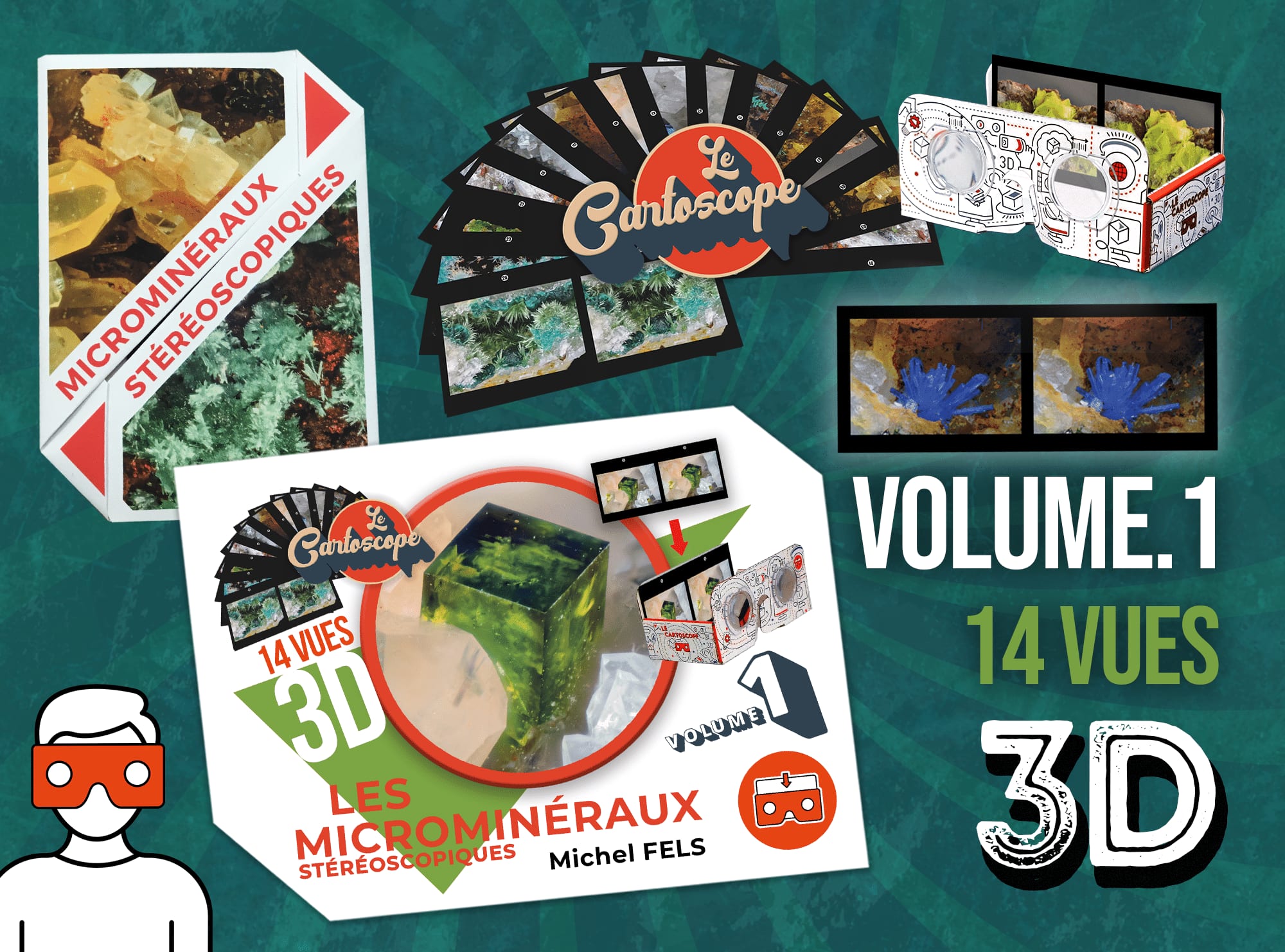 LES MICRO-MINÉRAUX STÉRÉOSCOPIQUES VOL.1 (14 vues)